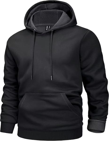 MAGCOMSEN Men Active Hoodies Fleece Lined Sweatshirts Casual Athletic Workout Pullover With Kangaroo Pocket