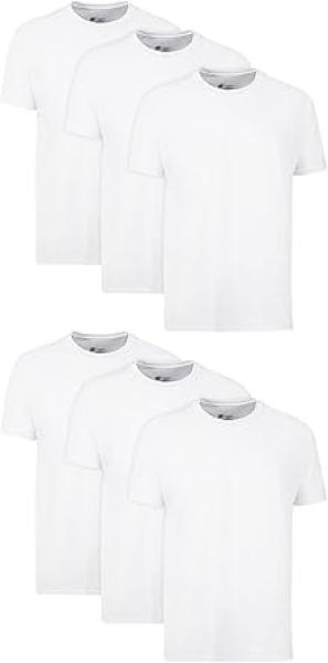 Hanes Men Cotton, Moisture-Wicking Crew Tee Undershirts, Multi-Packs Available