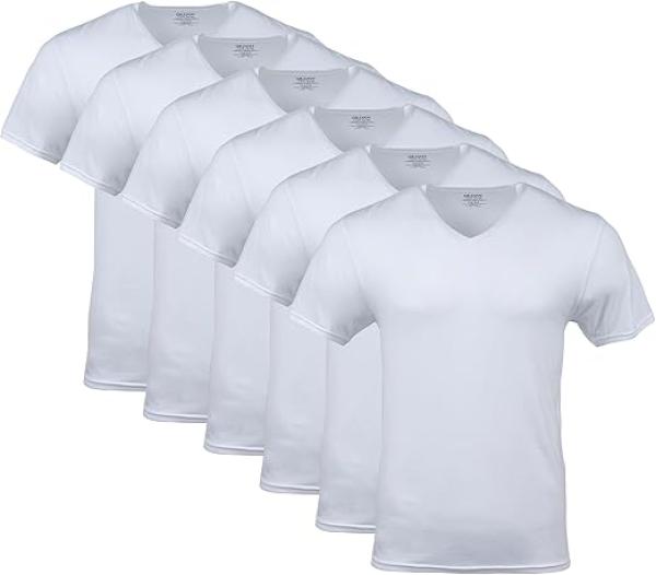 Gildan Men V-Neck T-Shirts, Multipack, Style G1103