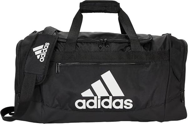 adidas Unisex Adult Defender 4 Duffel Bag, Black/White, Medium (66 L)