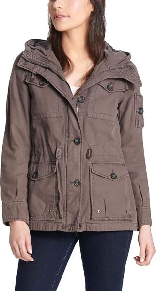 Levi s Womens Lightweight Cotton Military Jacket (Standard &amp;amp; Plus Sizes)