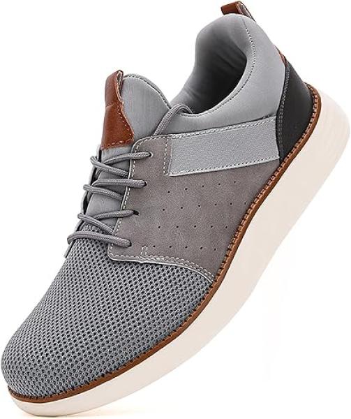 Mens Shoes Men Fashion Dress Mesh Sneakers Men Walking Business Oxfords Lace-Up Shoes for Men Footwear