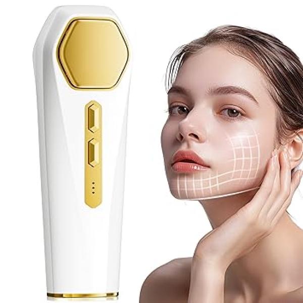 Milk Light Facial Massager, Red Light Therapy for Face Neck Eye Home Beauty Face Massager Tool for Women, Face Lift Device Skin Care for Men