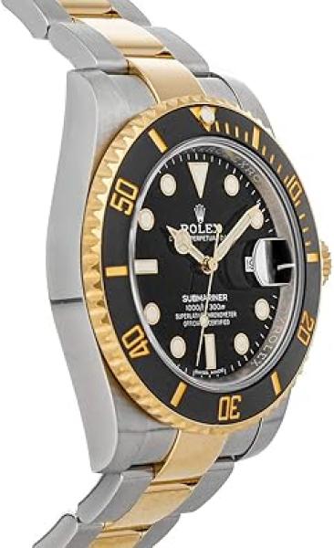 Rolex Submariner Date Black Dial Yellow Gold/Steel Men Watch 116613LN-0001