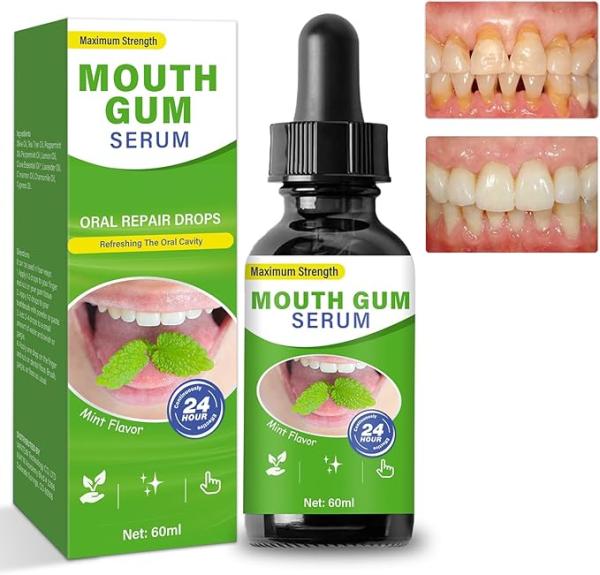 Gum Restore Drops, Gum Repair Regrowth, Gum Regrowth Treatment, for Bad Breath, Good Oral Health, Natural &amp;amp; Alcohol Free