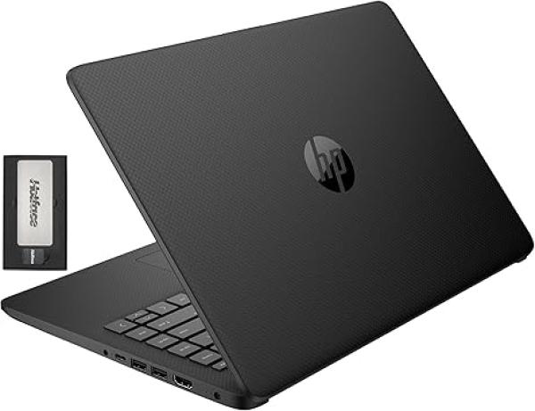 HP Stream 14 HD BrightView Laptop, Intel Celeron N4120, 16GB RAM, 416GB Storage (128GB eMMC + 288GB Docking Station Set), Intel UHD Graphics, 720p Camera, Wi-Fi, 1 Year Office 365, Win 11 S, Black