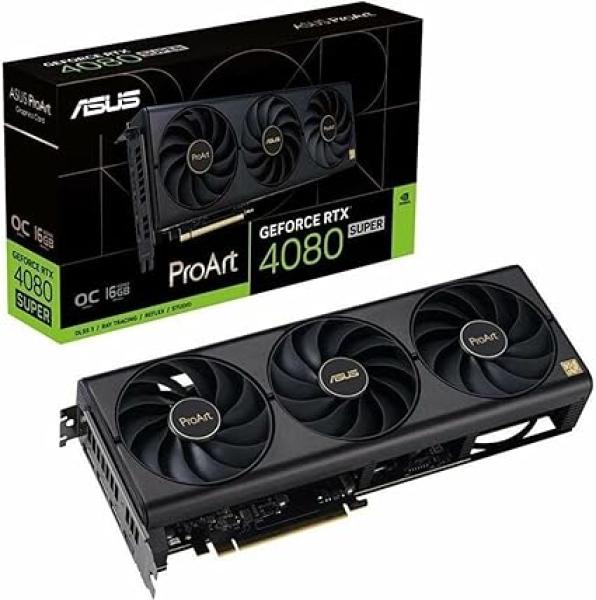 ASUS ProArt GeForce RTX™ 4080 Super OC Edition Graphics Card (PCIe 4.0, 16GB GDDR6X, DLSS 3, HDMI 2.1a, DisplayPort 1.4a)