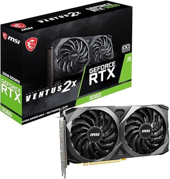 MSI Gaming GeForce RTX 3060 12GB 15 Gbps GDRR6 192-Bit HDMI/DP PCIe 4 Torx Twin Fan Ampere OC Graphics Card